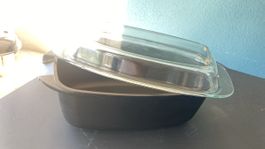 Bräter - Teflon, Glas - für Ofen und Herdplatte