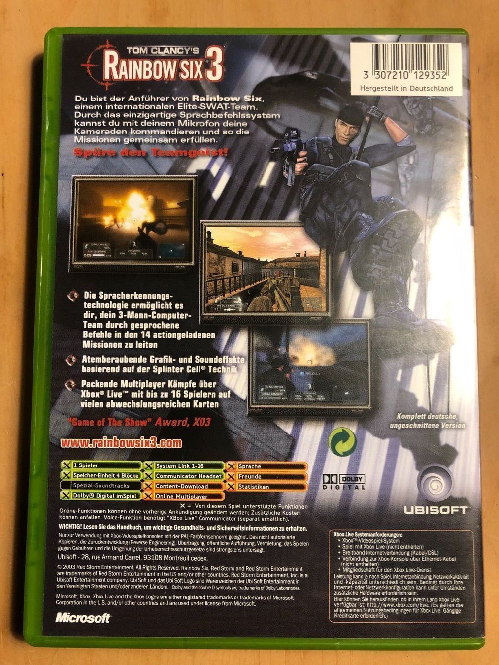 Microsoft Jeux: Rainbow Six 3 für Xbox – D'occasion à Kestenholz par Mad18 2