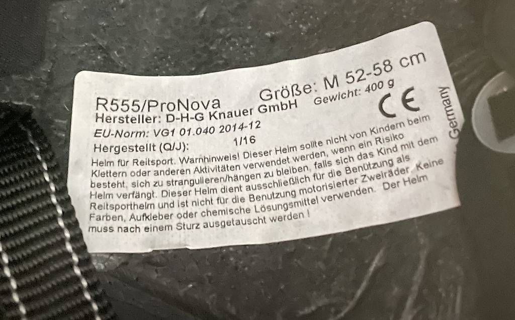 Caschi: Reithelm Felix Bühler – Usato da Lungern venduto da Gaes 3