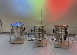 3× LITECRAFT LED PAR 64 AT3 RGB DMX Scheinwerfer