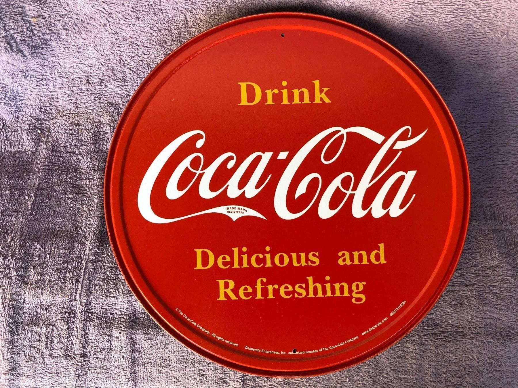 Coca-Cola Insegne: Coca Cola werbung drink – Nuovo (secondo la descrizione) da Reinach AG venduto da rares75