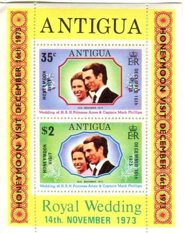 Alle Briefmarken: Block "Prinzessin Anne". Antigua – Neu und originalverpackt aus Basel von Butsch5