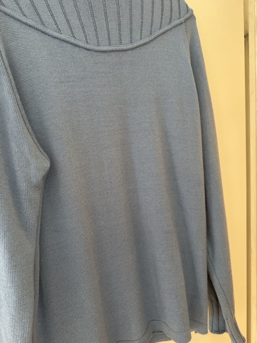 Fogal Maglioni & Felpe: Fogal: hblauer PulloverL, Merino/Seide/Cashmere – Usato da Füllinsdorf venduto da Nanna22 1