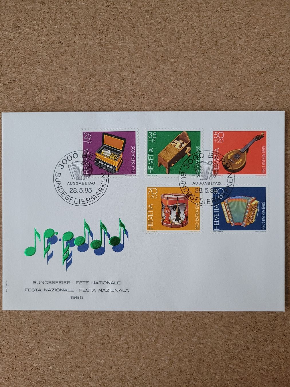 Tutti i francobolli: Umschlag mit Marken Bundesfeier – Usato da Inwil venduto da Flower2325