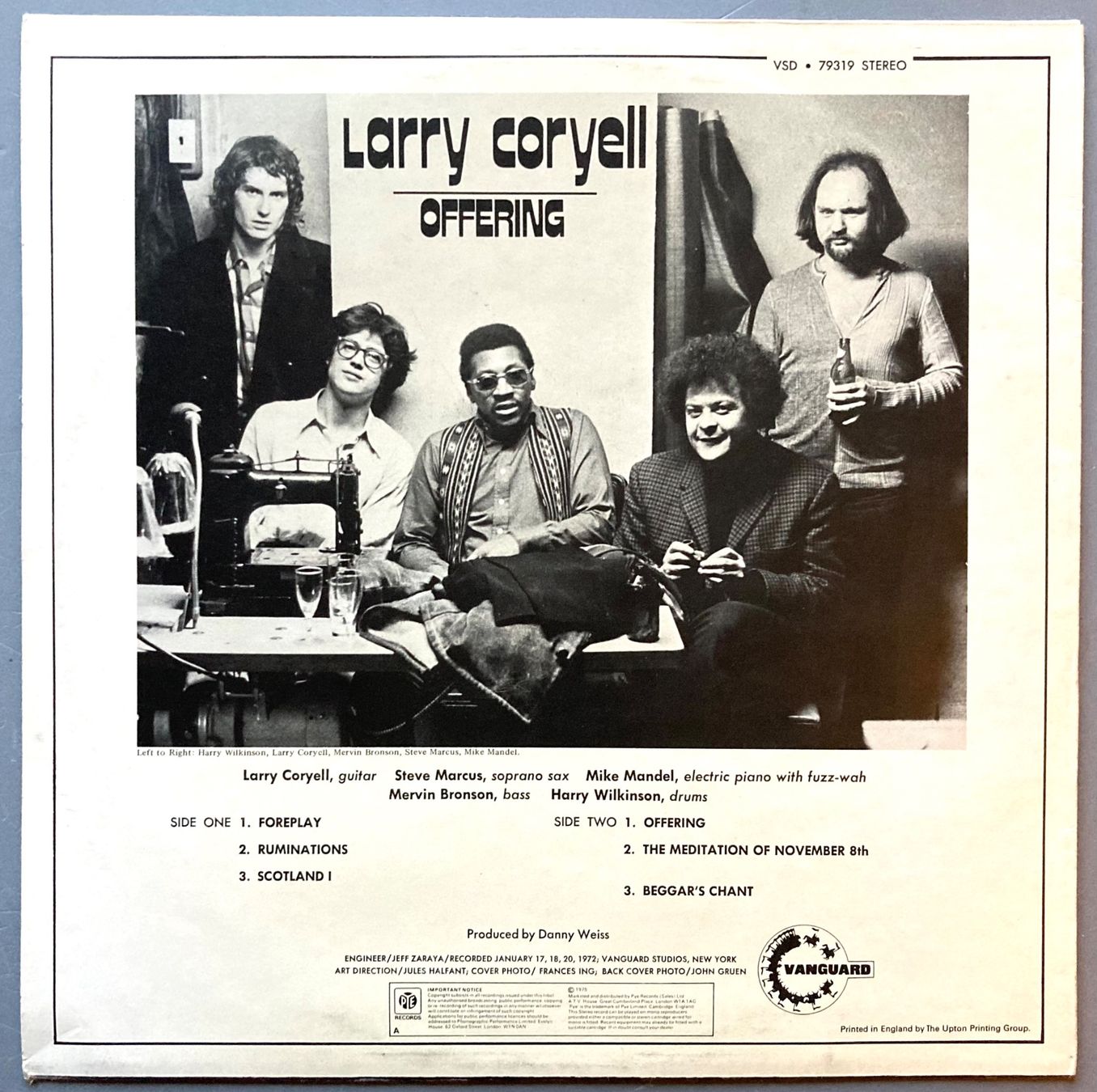 Vinyles: LARRY CORYELL - OFFERING – D'occasion à Poliez-Pittet par Newtown-Records 1