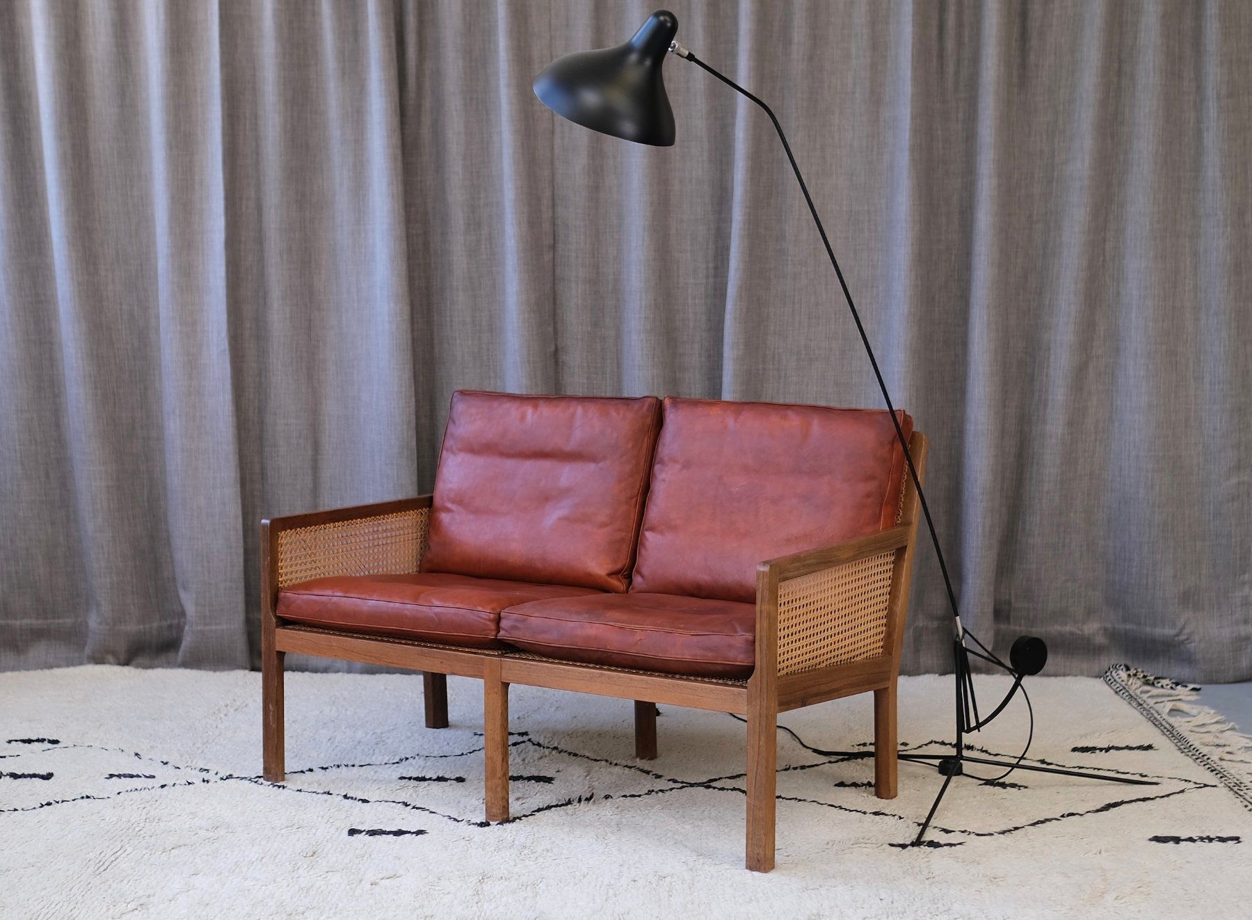 Sofas: Original Sofa by Bernt Petersen, Palisander & Cane 1964 – Gebraucht aus Bern von Zmodern_VIN