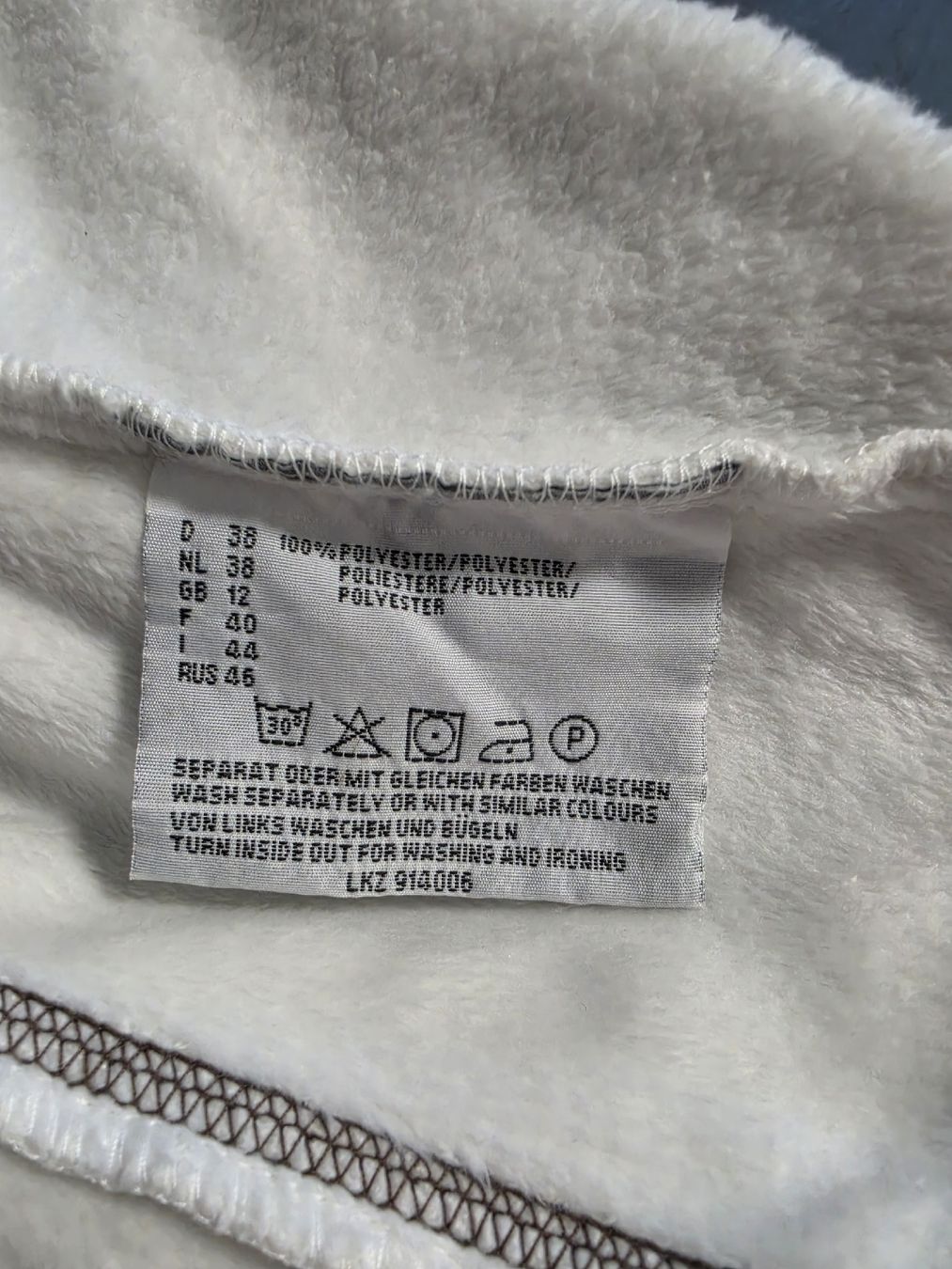 Vestes: Fleecejacke OCK Weiss Grösse 38, NEU – Neuf (Voir description) à Oberbipp par tori17 3