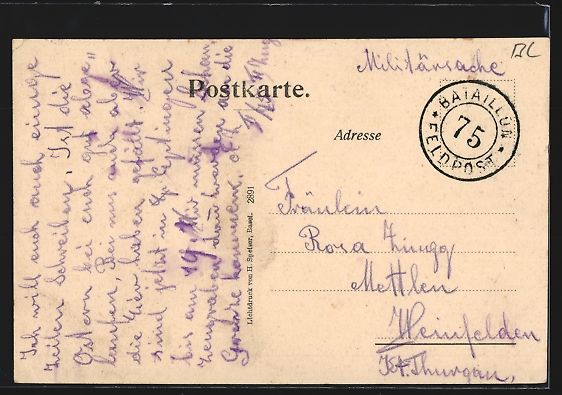 Cartoline postali: Läufelfingen, Totalansicht aus der Voge – Usato da Berlin venduto da bartko-reher 1