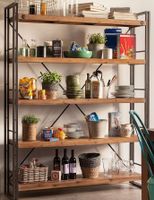 Stylish Industrial Bookshelf - Perfect for any Room!