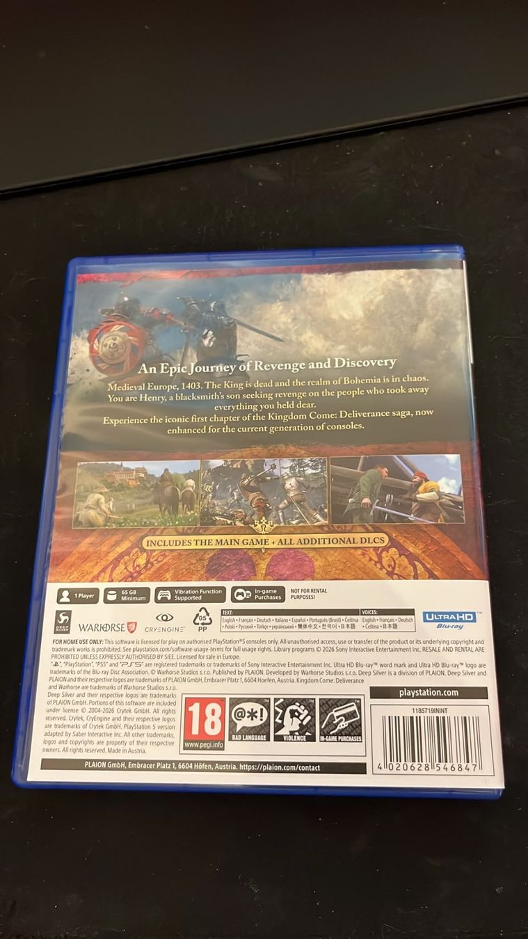 Giochi: Kingdom Come Deliverance Royal Edition sur PS5 – Usato da Onex venduto da DanielaD.S. 1
