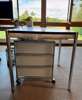 Kleiner Original USM Tisch in weiss zu verkaufen