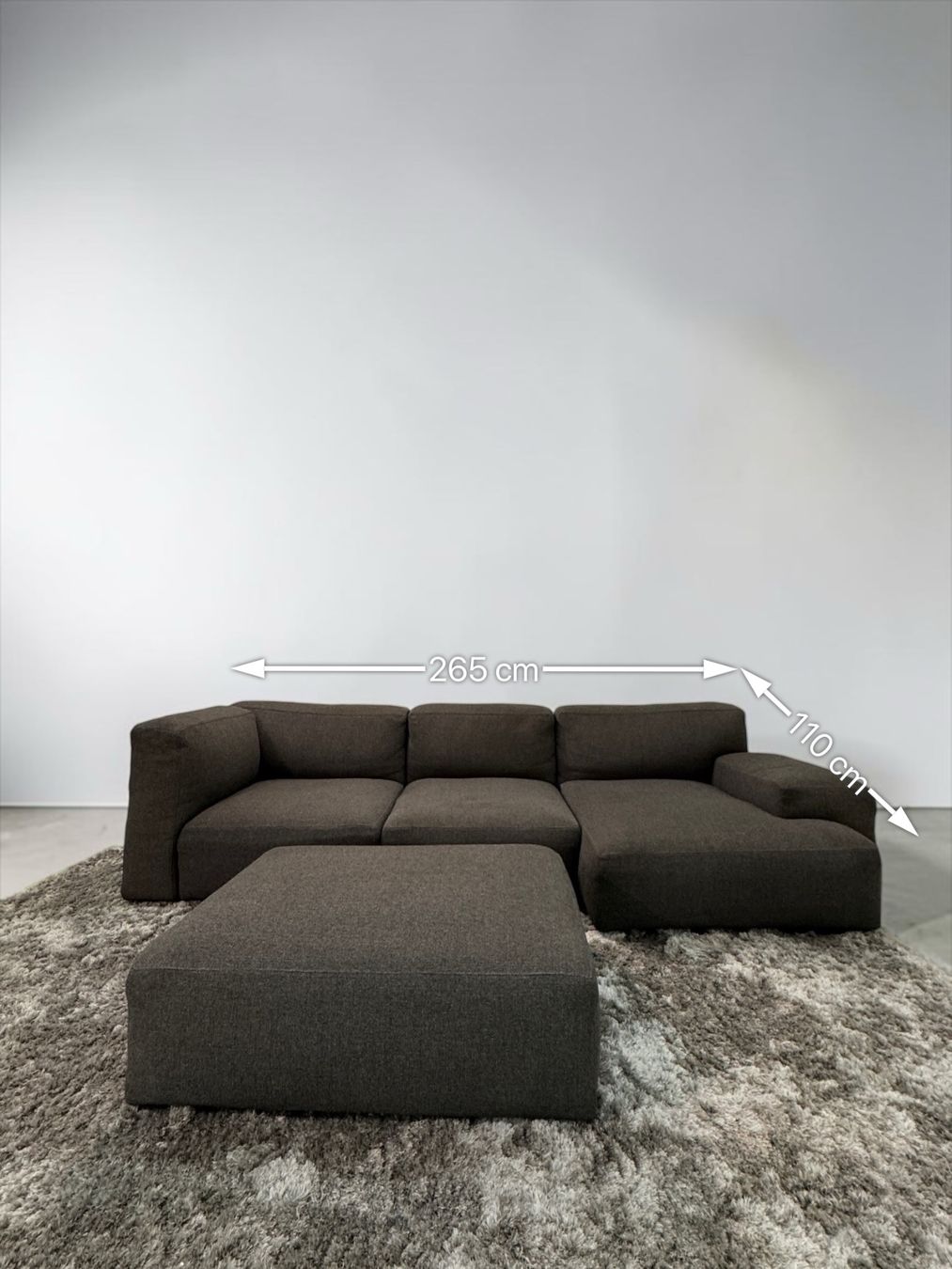 Cassina Divani: Cassina Mex Cube Grau Sofa von Piero Lissoni – Usato da Fehraltorf venduto da Sofalab.swiss 6