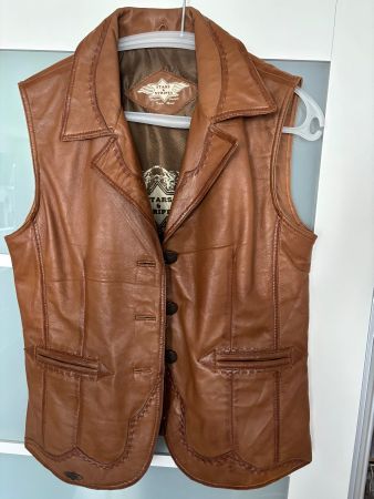 Gilet Westen Leder braun Grösse M Stars & Stripes gebraucht
