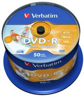 Verbatim 43533 16xDVD-R Rohlinge 50er-Spindel bedruckbar
