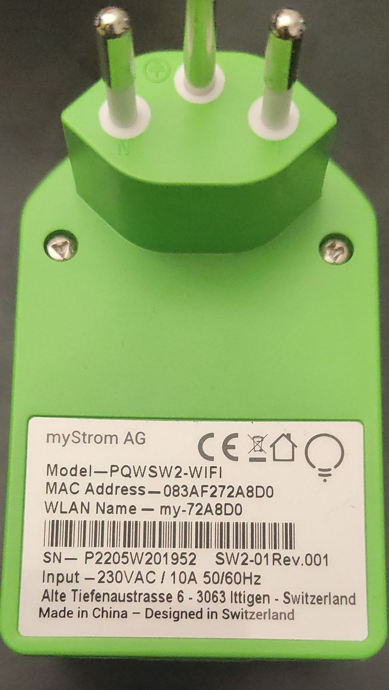 myStrom Fiches d'alim.: myStrom Steckdose WLAN Modell PQWSW2-WIFI  – D'occasion à Dallenwil par Snoopy15dall