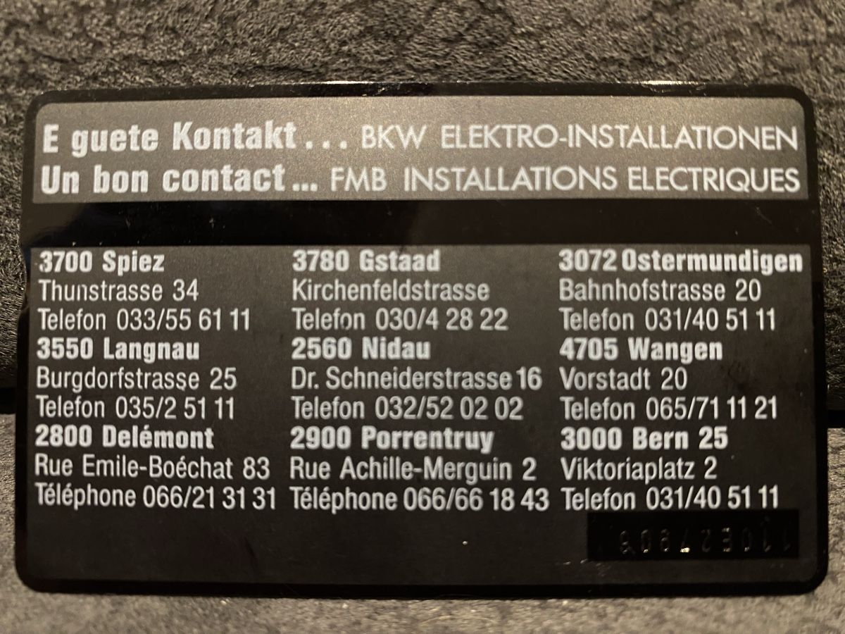 Schede telefoniche: P-taxcard – Usato da Lausanne venduto da babacard10 1