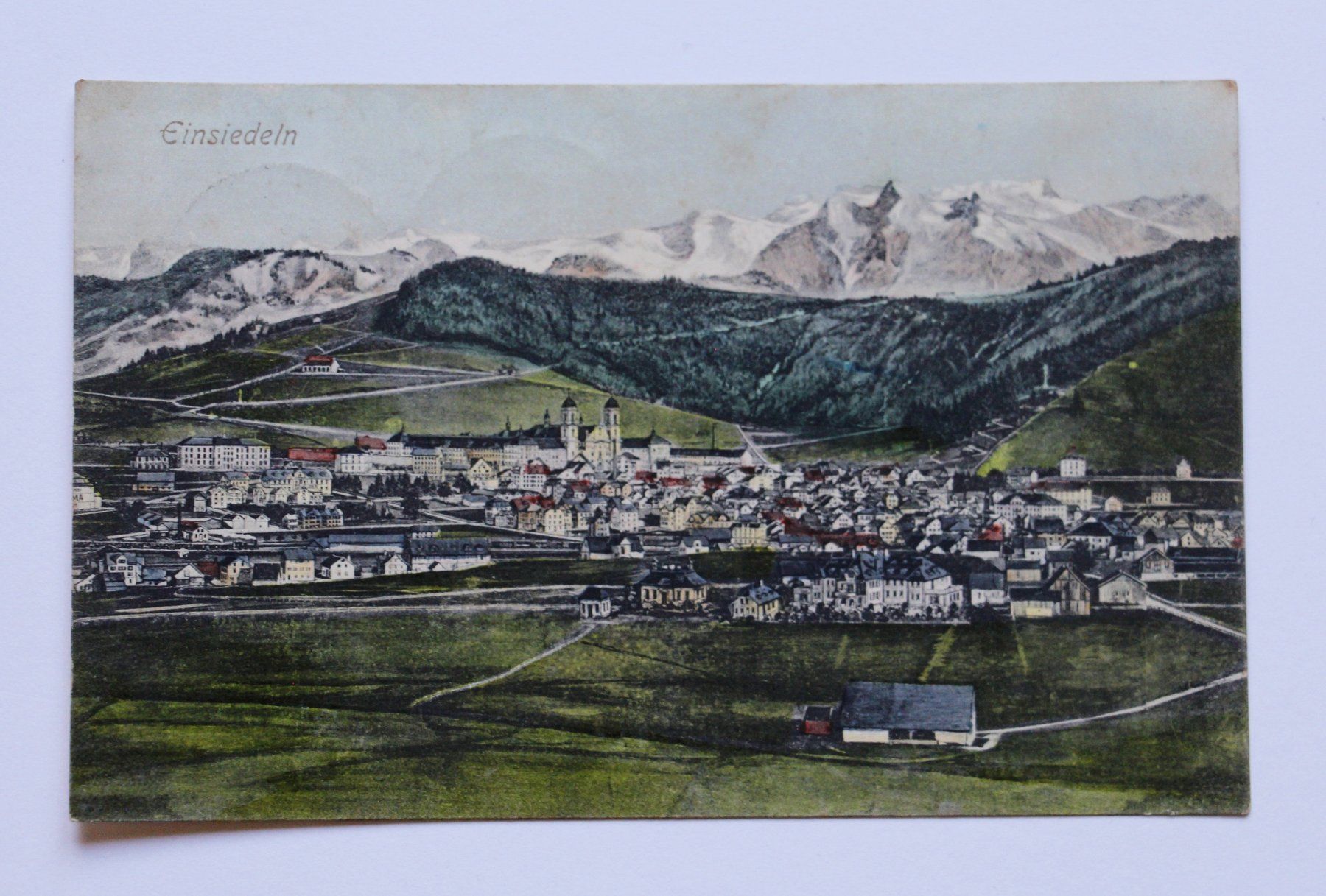 Cartoline postali: AK "EINSIEDELN" 1908 SCHIFFSPOST BODENSEE – Usato da St. Gallen venduto da modernetc