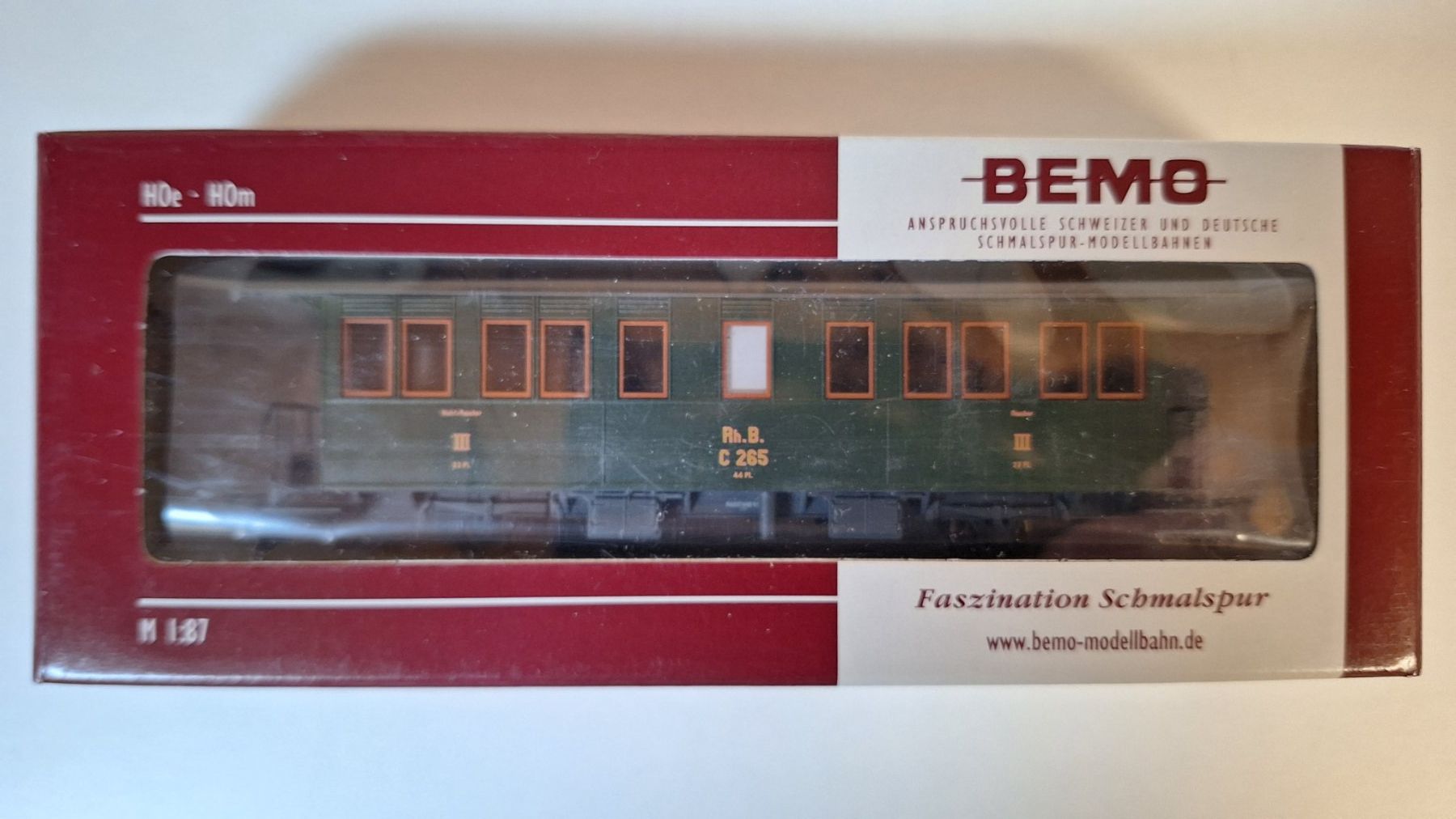 Bemo Modelleisenbahnen: Bemo 3230 105 RhB C 265 Personenwagen – Neu (gemäss Beschreibung) aus Haslen AI von JEPIZU 2