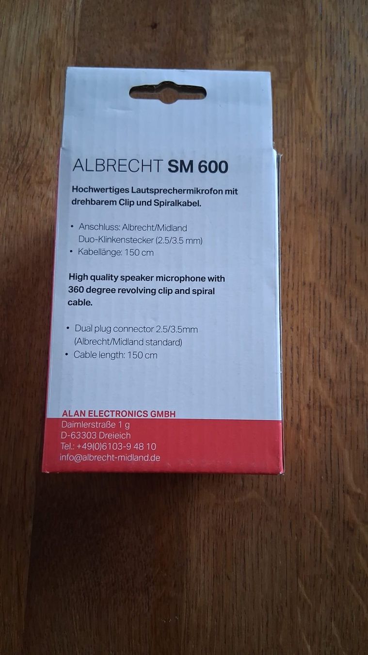 Funktechnik: Albrecht Lautsprechermikrofon SM600 – Neu (gemäss Beschreibung) aus Boswil von Blue20 1