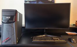 Setup Gaming complet ASUS + écran Samsung + clavier, souris