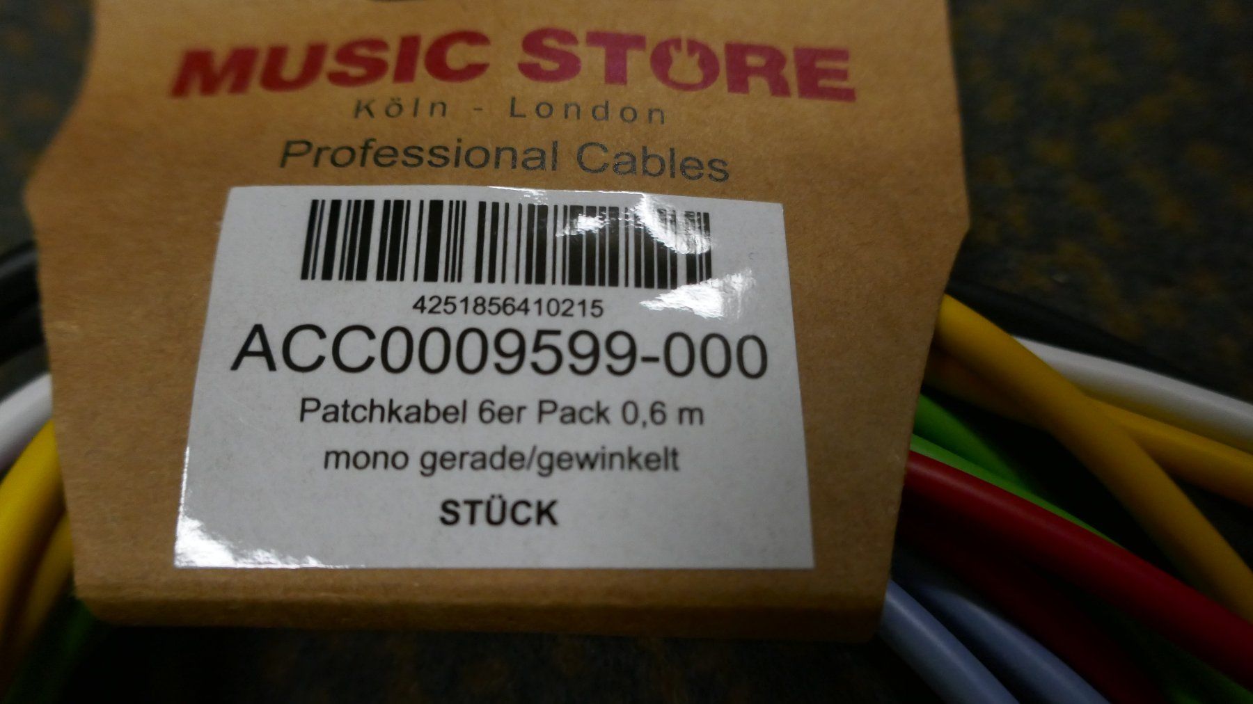 Kabel: Audio Patchkabel 0.6m - NEU – Neu und originalverpackt aus Wenslingen von FairlightCMI 4