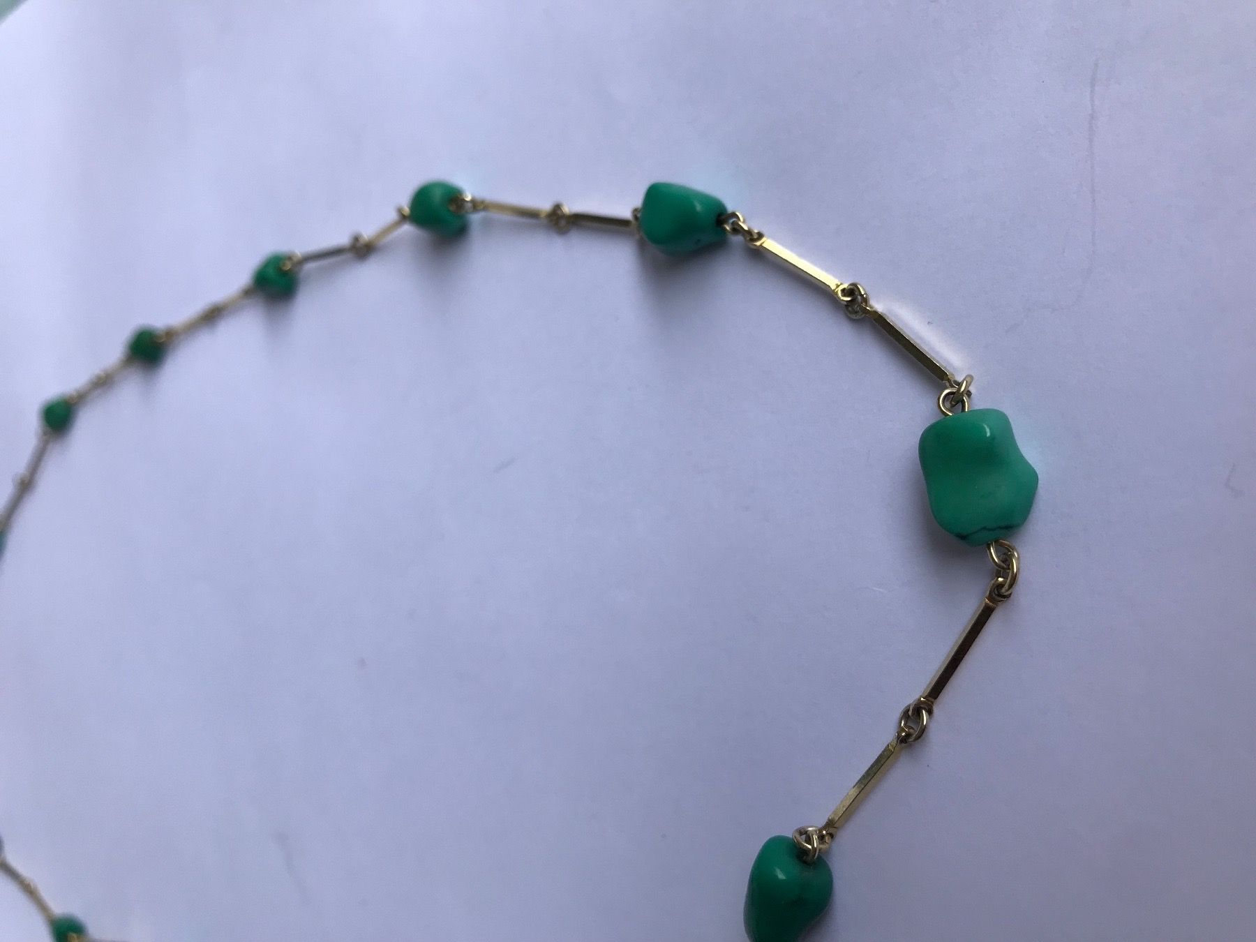 Catenine: Collier Amerikaner avec turquoise – Usato da Grimisuat venduto da eliseba88