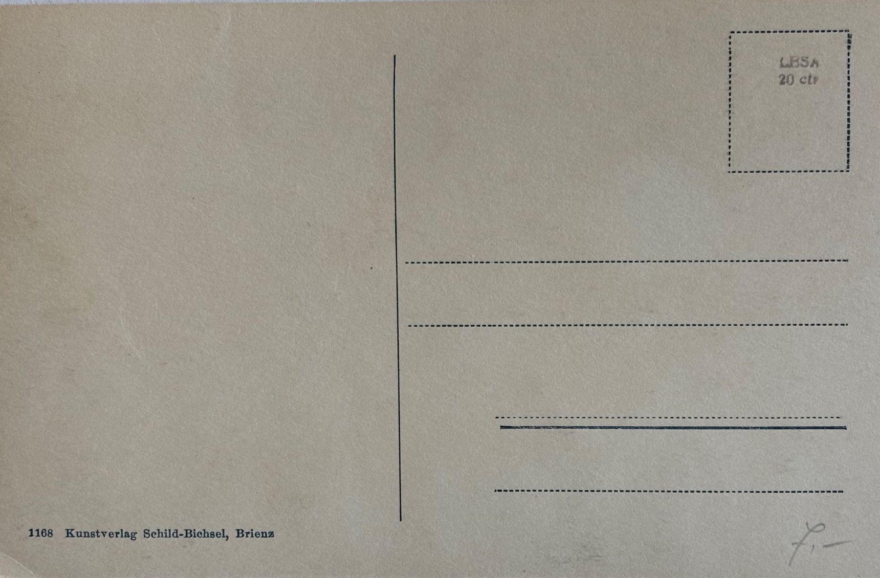 Cartoline postali: Brienz – Usato da Frauenfeld venduto da Merk52 1