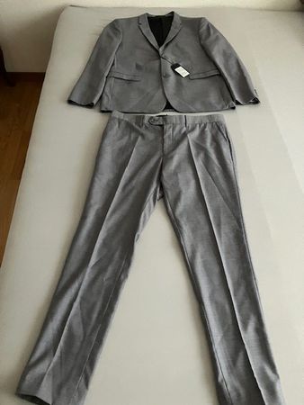 Costume homme gris clair - Taille 48 -  neuf!