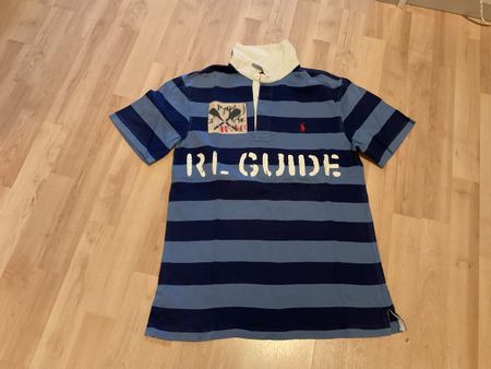Polo Ralph Lauren Rugby Shirt blau gestreift Grösse L(14/16)