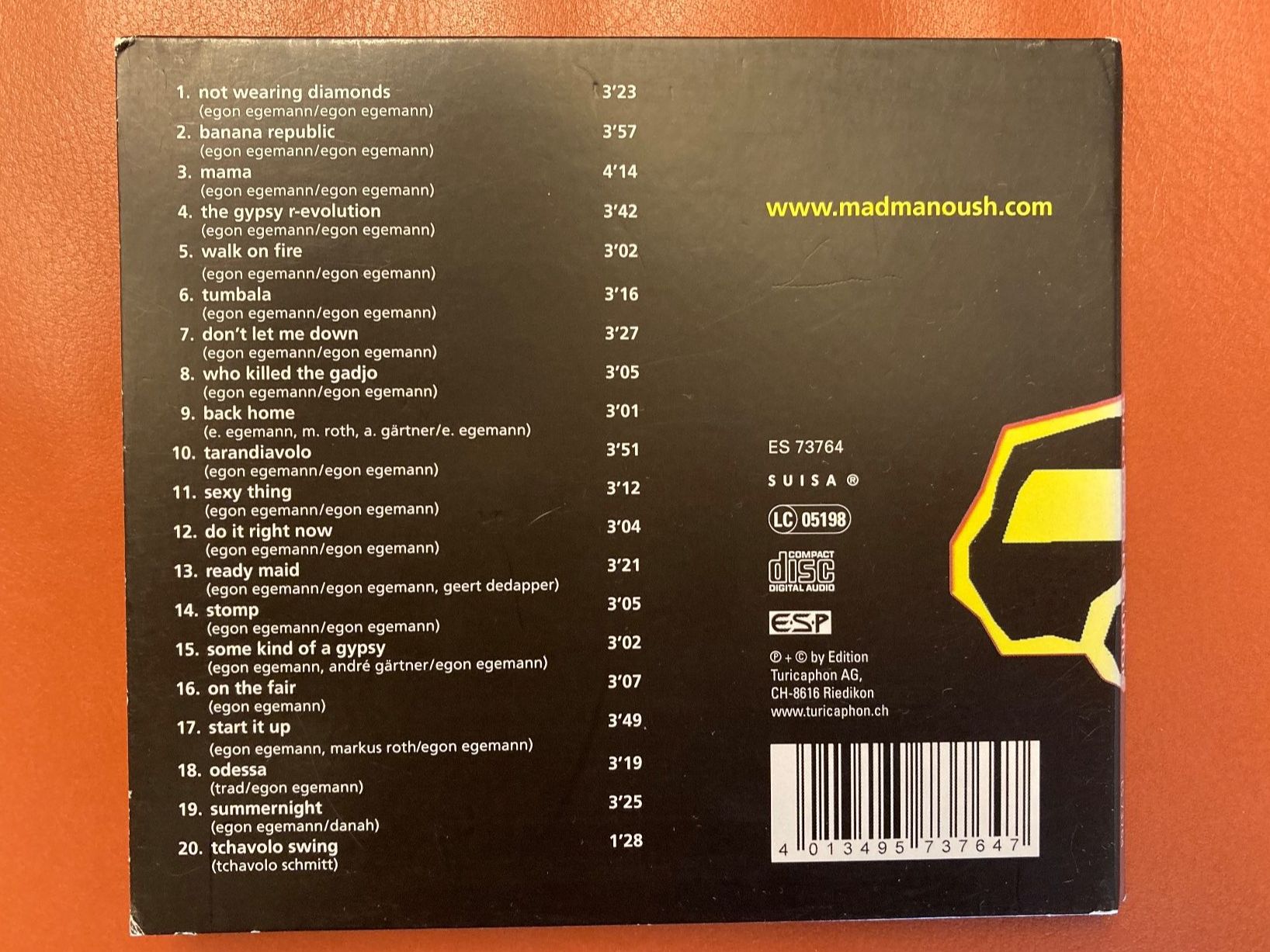 CD: CD, Mad Manoush, The Gypsy R-Evolution – Usato da Baden venduto da Yoyo1 1