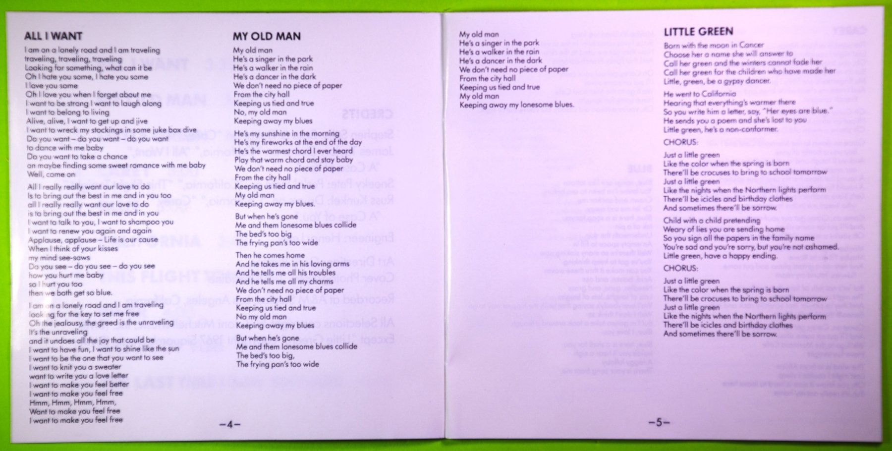 CD: JONI MITCHELL  /  BLUE  /  MIT BOOKLET MIT DEN SONGTEXTEN ! – Nuovo (secondo la descrizione) da Luzern venduto da piro12 3