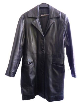 Gr. 36 weiche längere ECHT LEDERJACKE  schwarz BLICKFANG