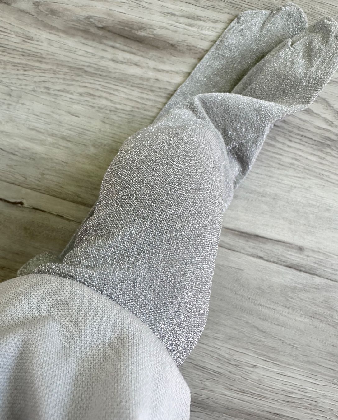Strümpfe & Strumpfhosen: NEU Gr 86 Silber Glitzer Strumpfhosen – Neu (gemäss Beschreibung) aus Rickenbach b. Wil von sunneschii_ 3