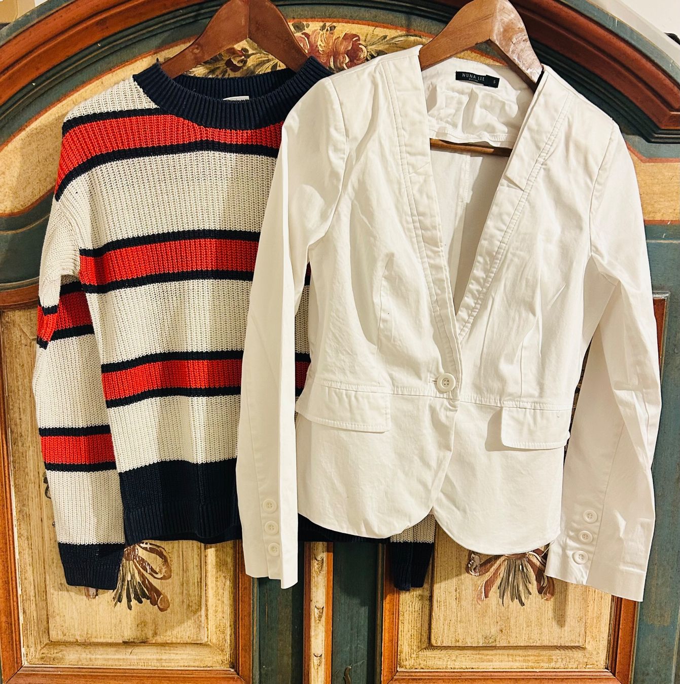 Kleiderpakete: Damen Set: Blazer & Streifenpullover Gr. S – Gebraucht aus Lopagno von CLep 1
