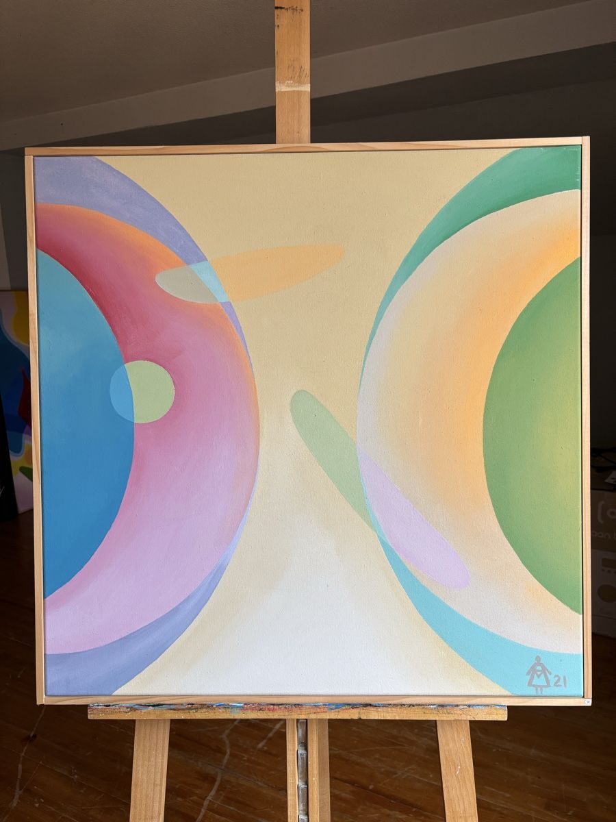 Dipinti: Acrylbild auf Baumwolle - 70 x 70cm – Nuovo (secondo la descrizione) da Arlesheim venduto da alenka98 1