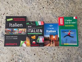 Lot de 4 livres apprentissage italien