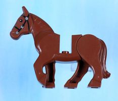 LEGO Minifigur Horse, Movable Legs with Black Eyes