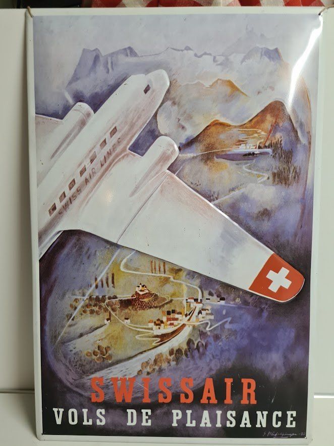 Swissair Insegne: Blechschild – Nuovo (secondo la descrizione) da Wetzikon ZH venduto da Vimi