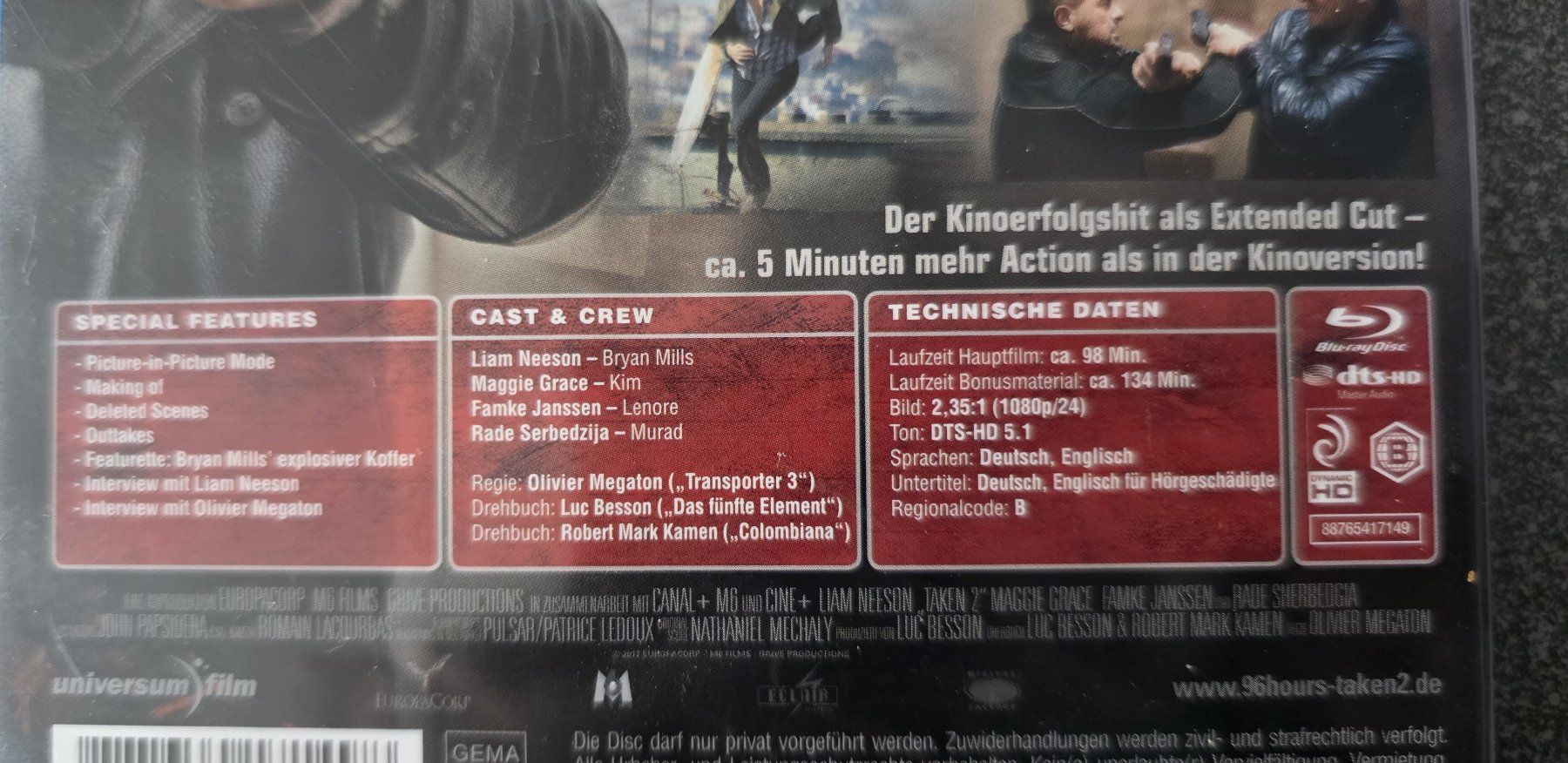 Tutti i DVDs: Blu Ray 96 Hours - Taken 2 – Usato da Oetwil am See venduto da fineli2 1