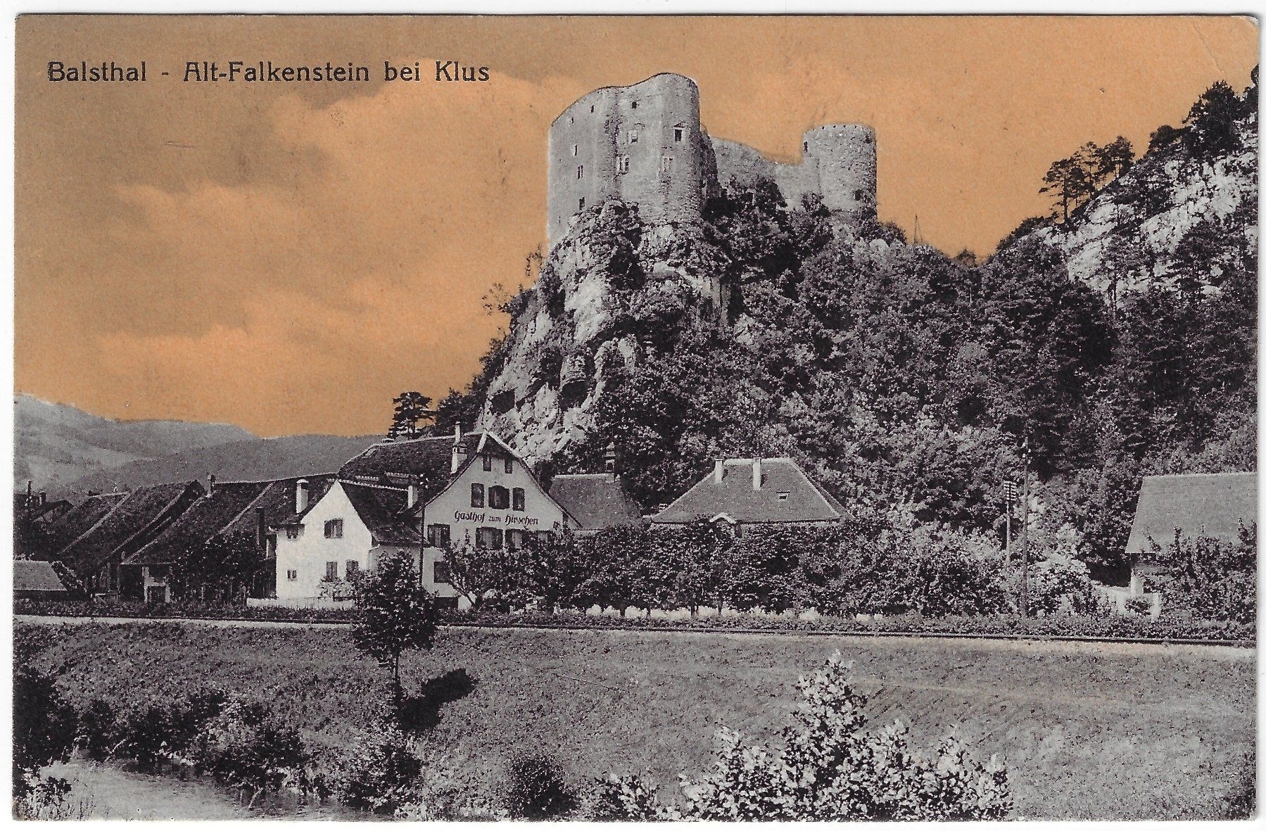 Cartoline postali: Balsthal - Alt-Falkenstein bei Klus – Usato da Balsthal venduto da Palcivalle