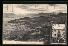 Walzenhausen, Gasthaus Meldegg, Panorama