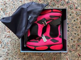 PRADA Fluoro Pink & Black Trim  Sneaker