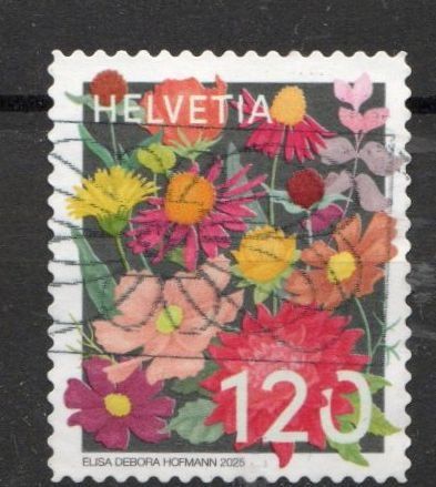 Alle Briefmarken: 2025 - Sondermarken "Saisonale Blumen" - Sommer – Gebraucht aus Schaffhausen von poststamp