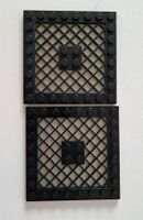2 Stk. Lego Platte 4667227 (4151) 8 x 8 mit Gitter Schwarz