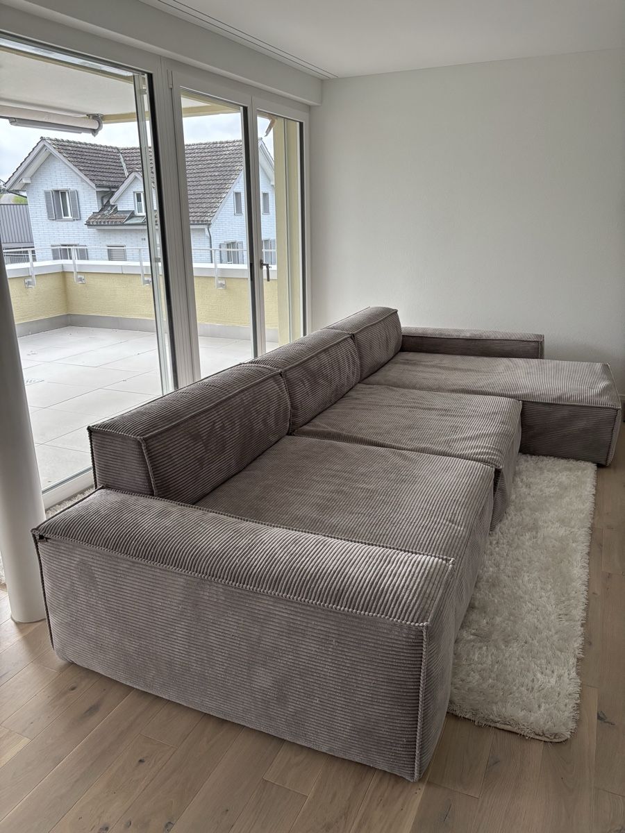 Divani: Ecksofa XL Cord 370x170cm grau – Usato da Lömmenschwil venduto da tmr_xx 3