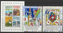 Lot Sonderblöcke 1987, 1999, 2000 mit Ersttagsstempel
