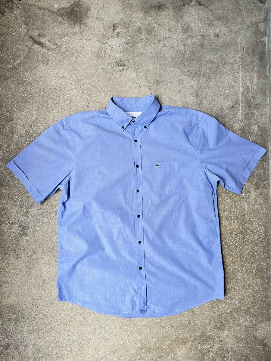 Lacoste Chemises: Lacoste Hemd Kurzarm Groesse 44 Hellblau Baumwolle – D'occasion à Prilly par SinngeBung
