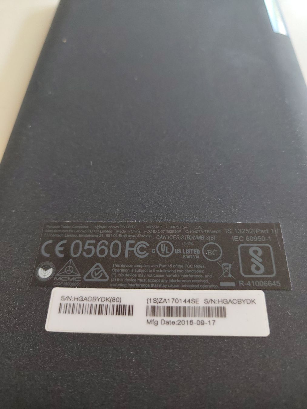 Lenovo Tablettes PC: Tablette Lenovo TB3-850F – D'occasion à Echandens par mkaag 1