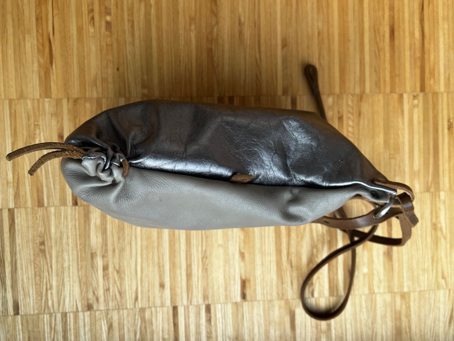 Ina Kent Taschen für Damen: Tasche Leder INA KENT beige / metallic – Gebraucht aus Schleinikon von mbr_jc95 3