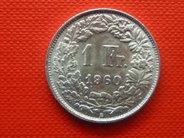 1 Fr. 1960  unz. / stgl.
